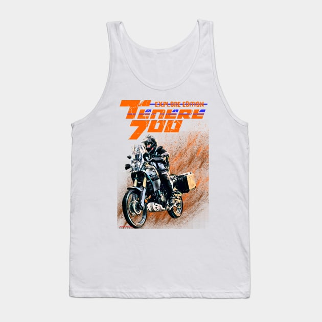 T7 Big trail Tank Top by EvolutionMotoarte